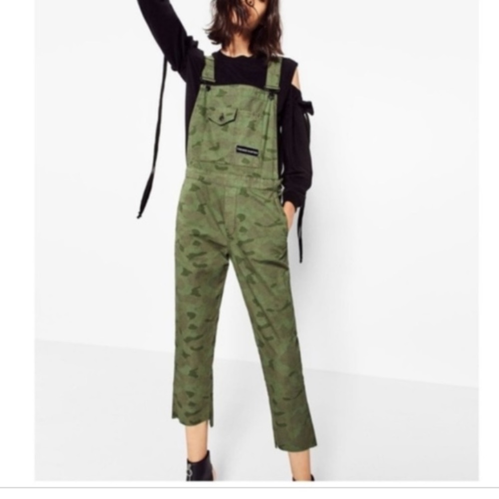 Zara Camo Overalls